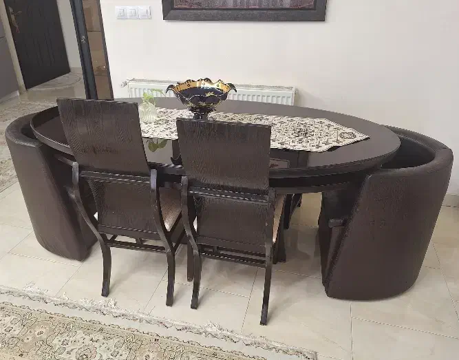 میز ناهارخوری 8 نفره|میز و صندلی غذاخوری|رشت, گلباغ نماز|دیوار