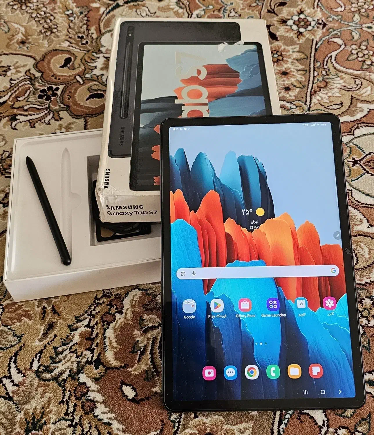 Samsung Galaxy Tab S7 رم 6 حافظه 128GB قلم S Pen|تبلت|فردیس, شهرک سپاه|دیوار