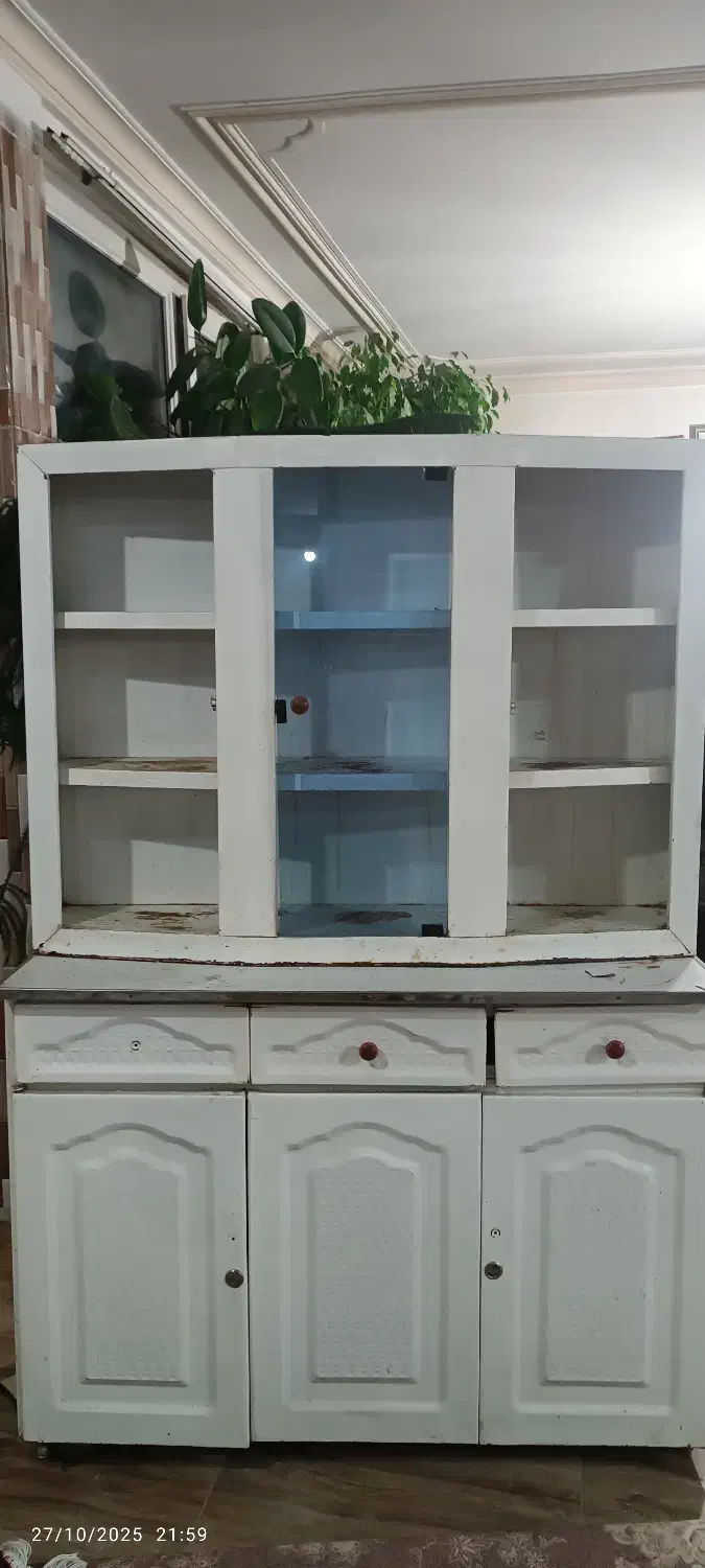 کابینت فلزی دو طبقه|کتابخانه، شلف، قفسههای دیواری|میاندوآب, |دیوار