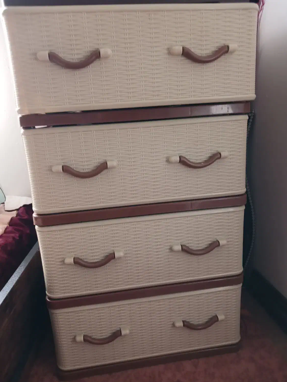 دراور پلاستیکی چهارکشویی|جاکفشی، کمد، دراور|چمستان, |دیوار