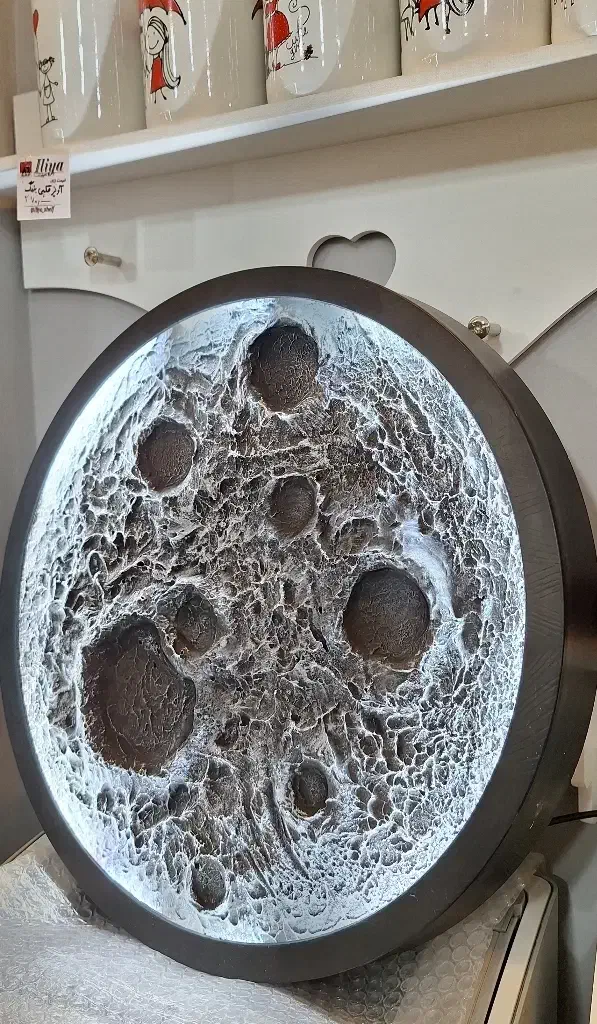 تابلو ماه|ساعت دیواری و تزئینی|برخوار, |دیوار