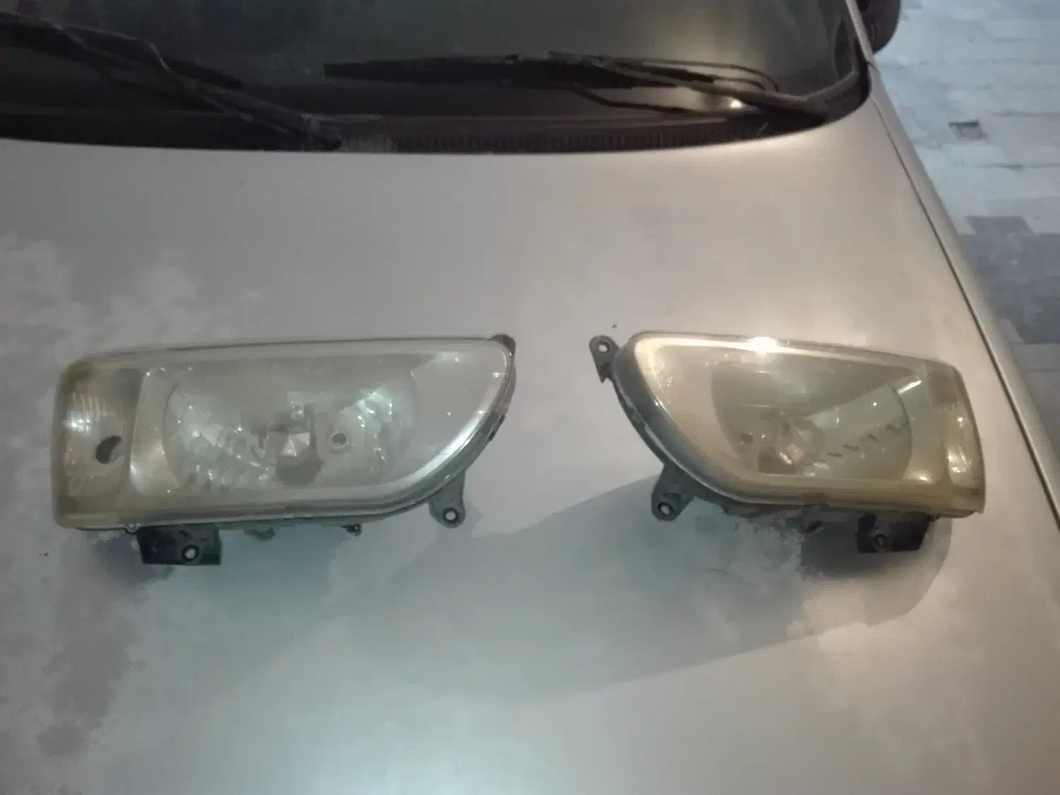 دو عدد چراغ جلو پراید|قطعات یدکی و لوازم جانبی|محلات, |دیوار