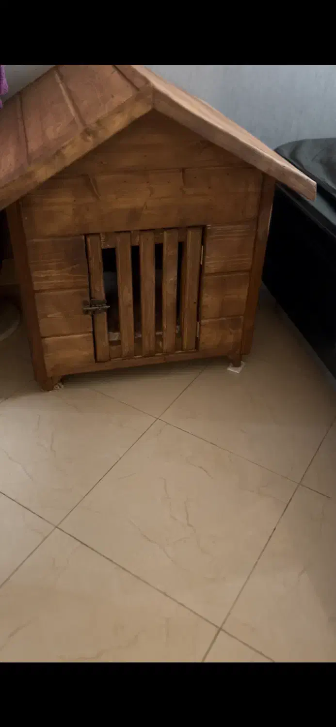 کلبه چوبی سگ  با جای خواب|لوازم جانبی حیوانات|تهران, قیطریه|دیوار