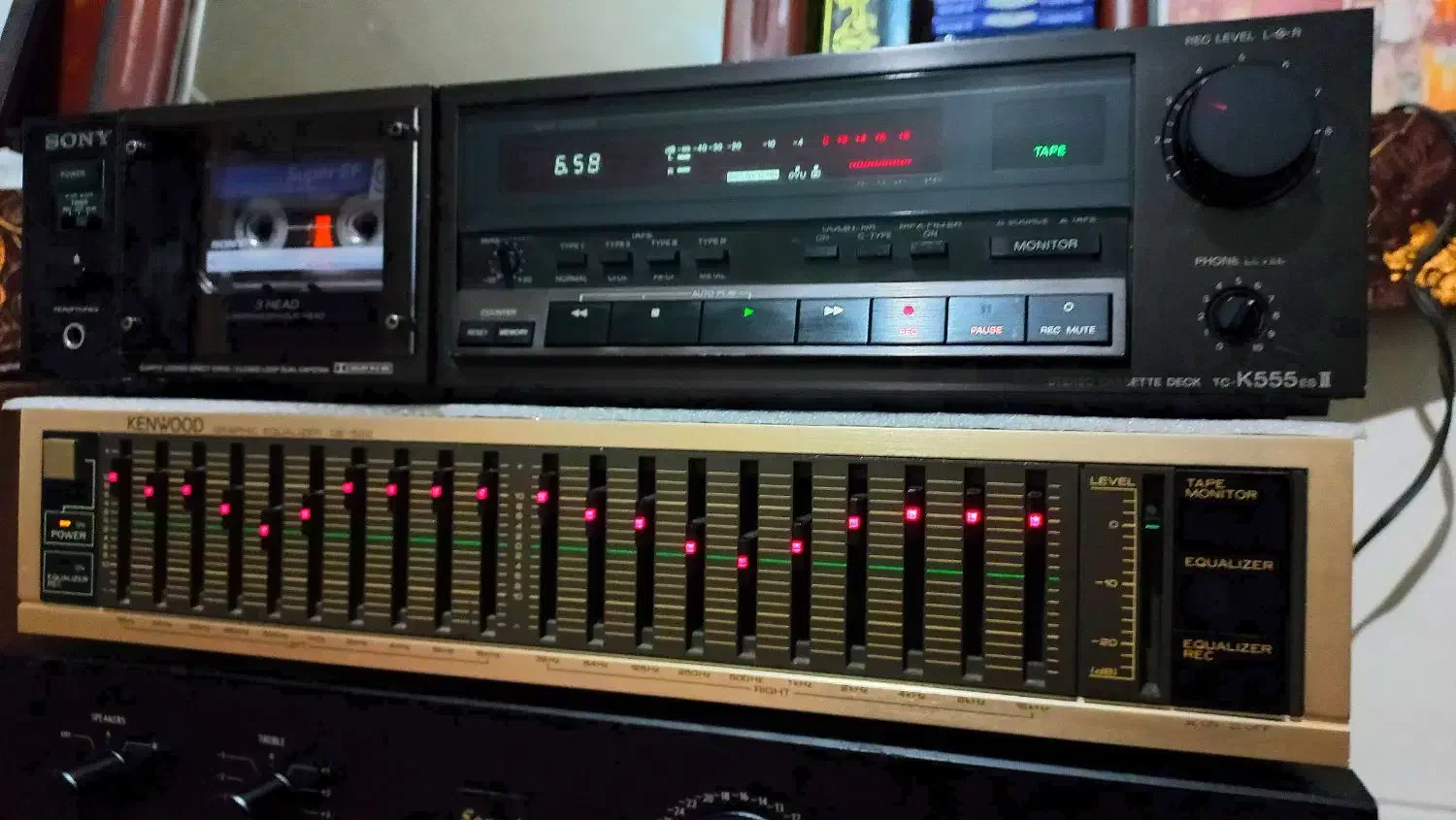 آمپ سنسویی و اکولایزر کنوود ودک3هد سونی|سیستم صوتی خانگی|اسلام‌شهر, شهرک مهدیه|دیوار