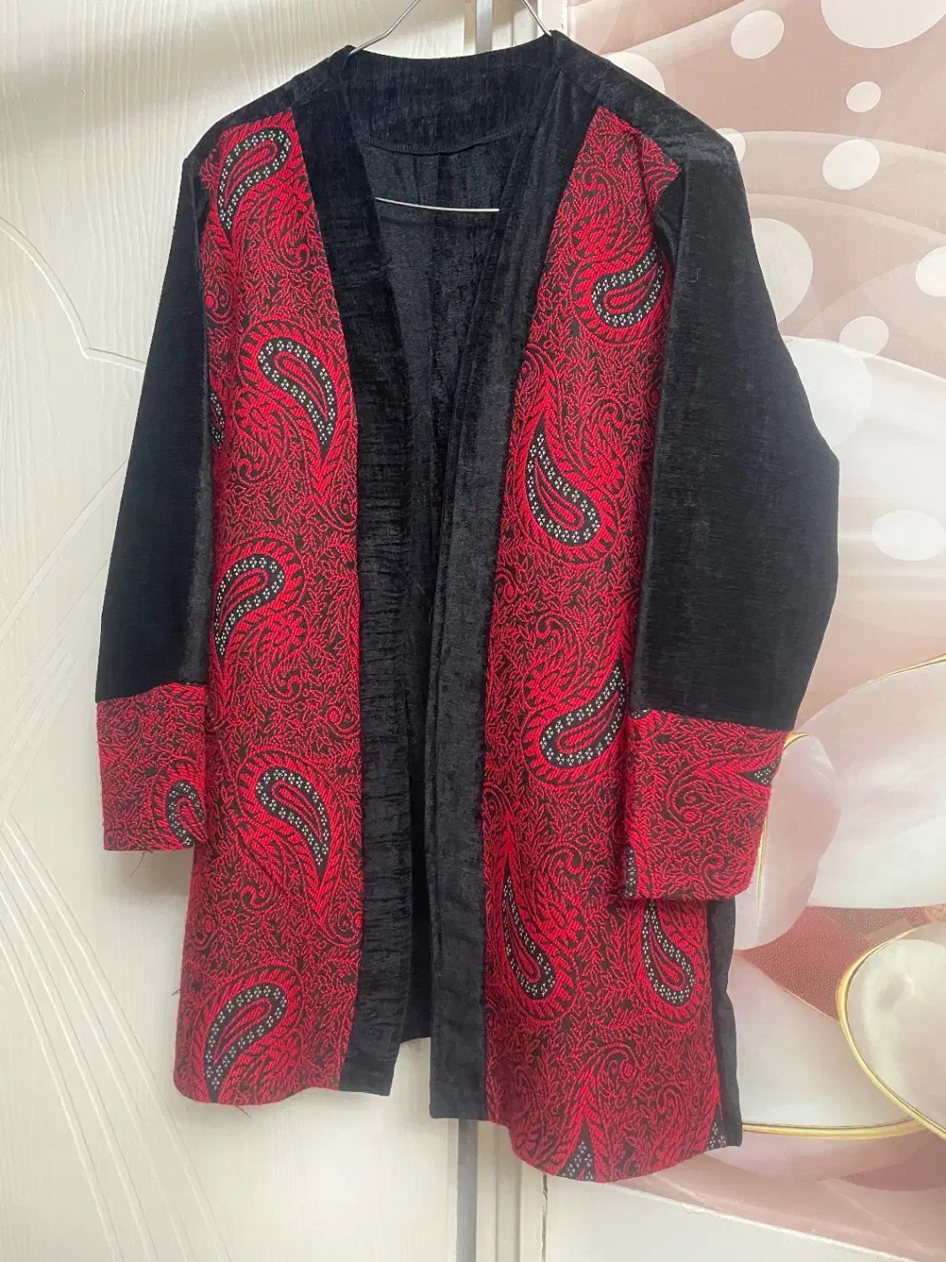 مانتو مخمل و دامن ساسبندی یلدایی|لباس|ماهدشت, |دیوار