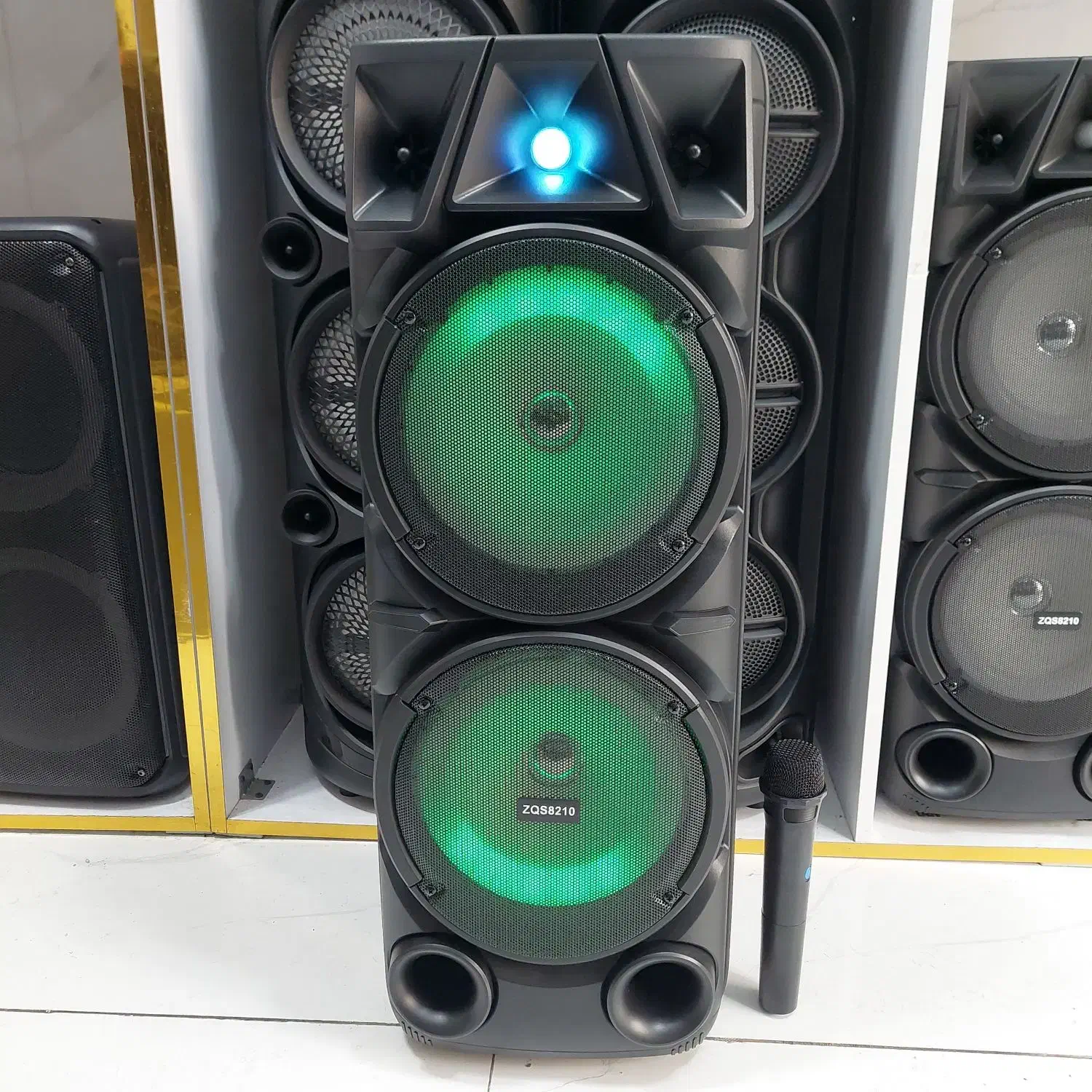 اسپیکر باند تکی شارژی میکروفون بیسیم|سیستم صوتی خانگی|تبریز, |دیوار