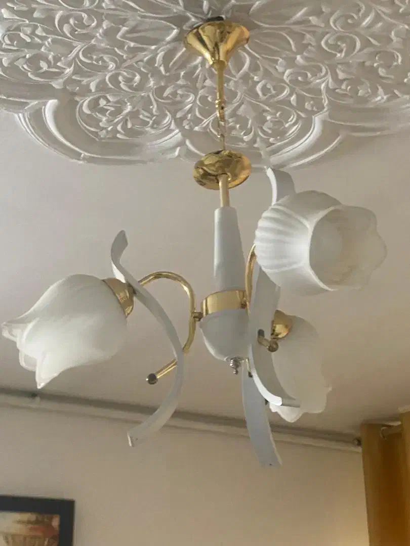 ۲ عدد لوستر ۳شعله|لوستر و چراغ آویز|اراک, |دیوار