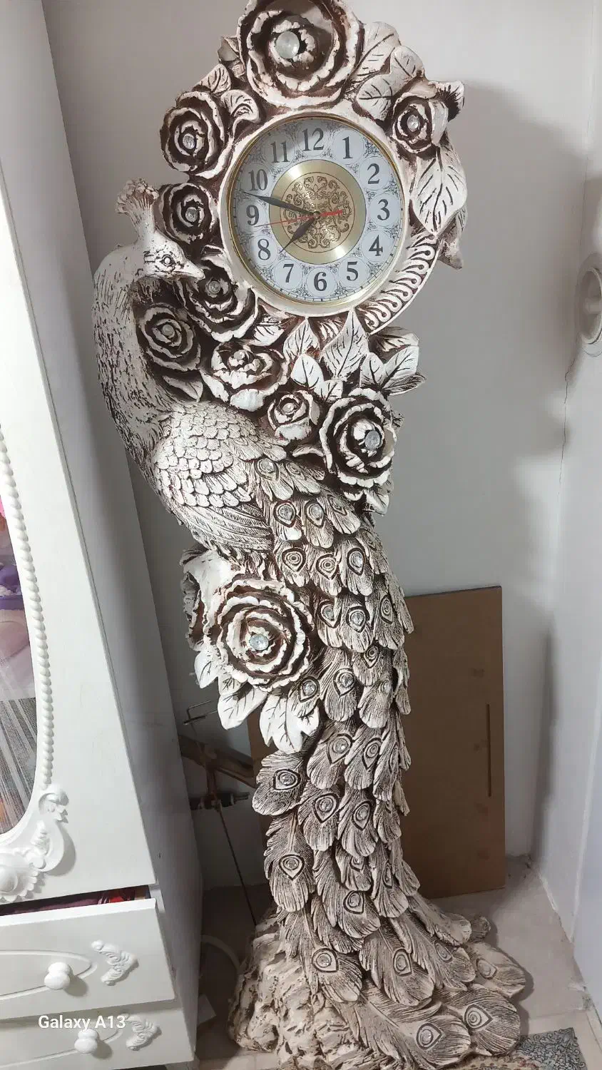 ساعت قدی طرح طاووس|ساعت دیواری و تزئینی|مشهد, ایثارگران|دیوار