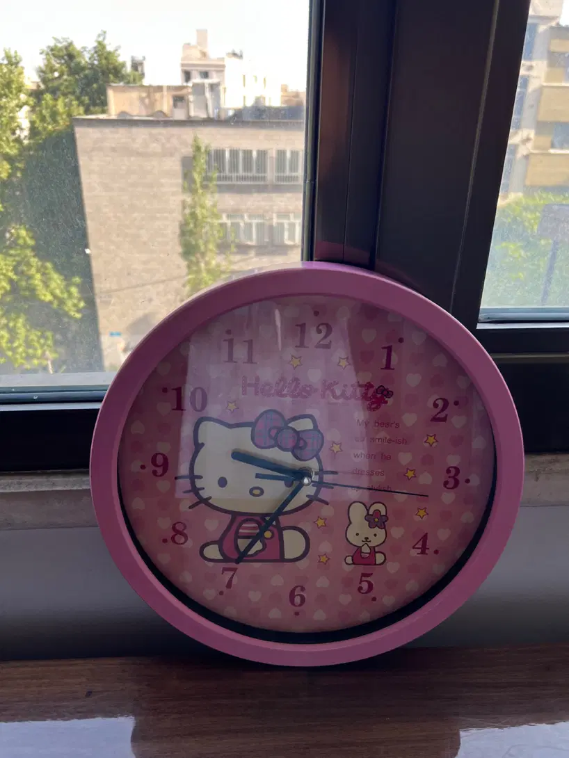 ساعت دیواری hello kitty برای اتاق کودک ونوجوان|ساعت دیواری و تزئینی|تهران, قیطریه|دیوار