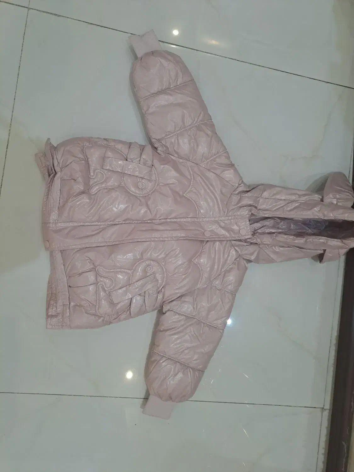 کاپشن خارجی خرگوشی دخترانه در حد نو|کفش و لباس بچه|اصفهان, آبشار|دیوار