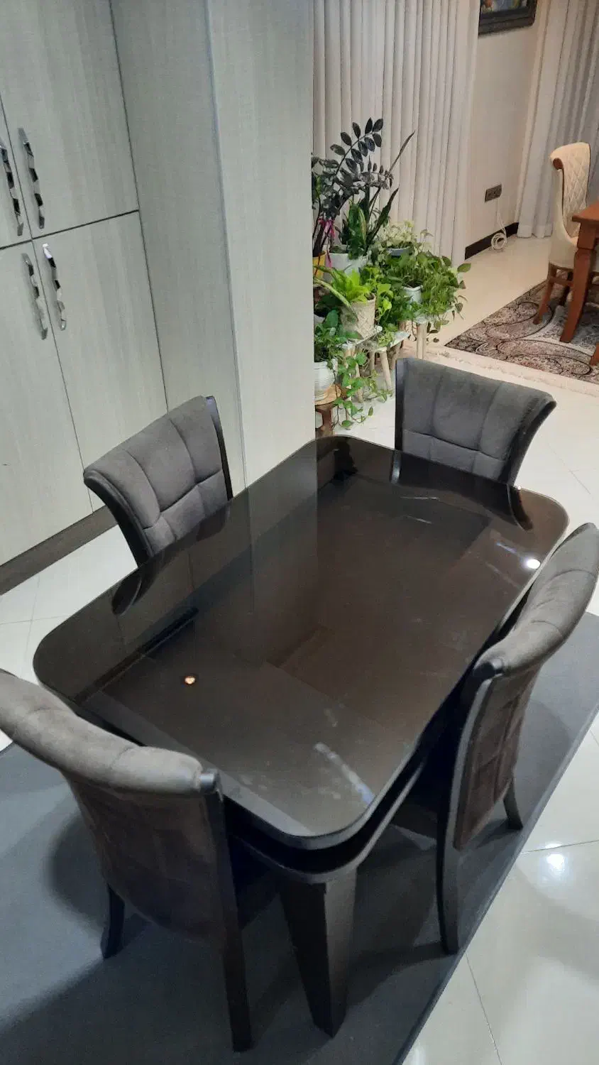 میزنهارخوری چهارنفره|میز و صندلی غذاخوری|بابل, |دیوار