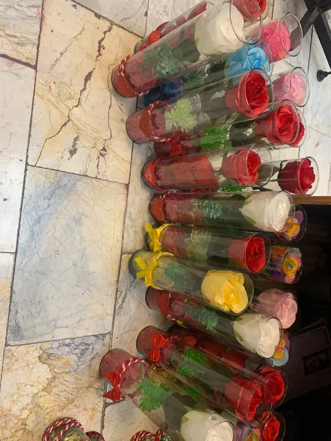 گل استوانه شیشه ای|گل مصنوعی|تهران, کیانشهر|دیوار