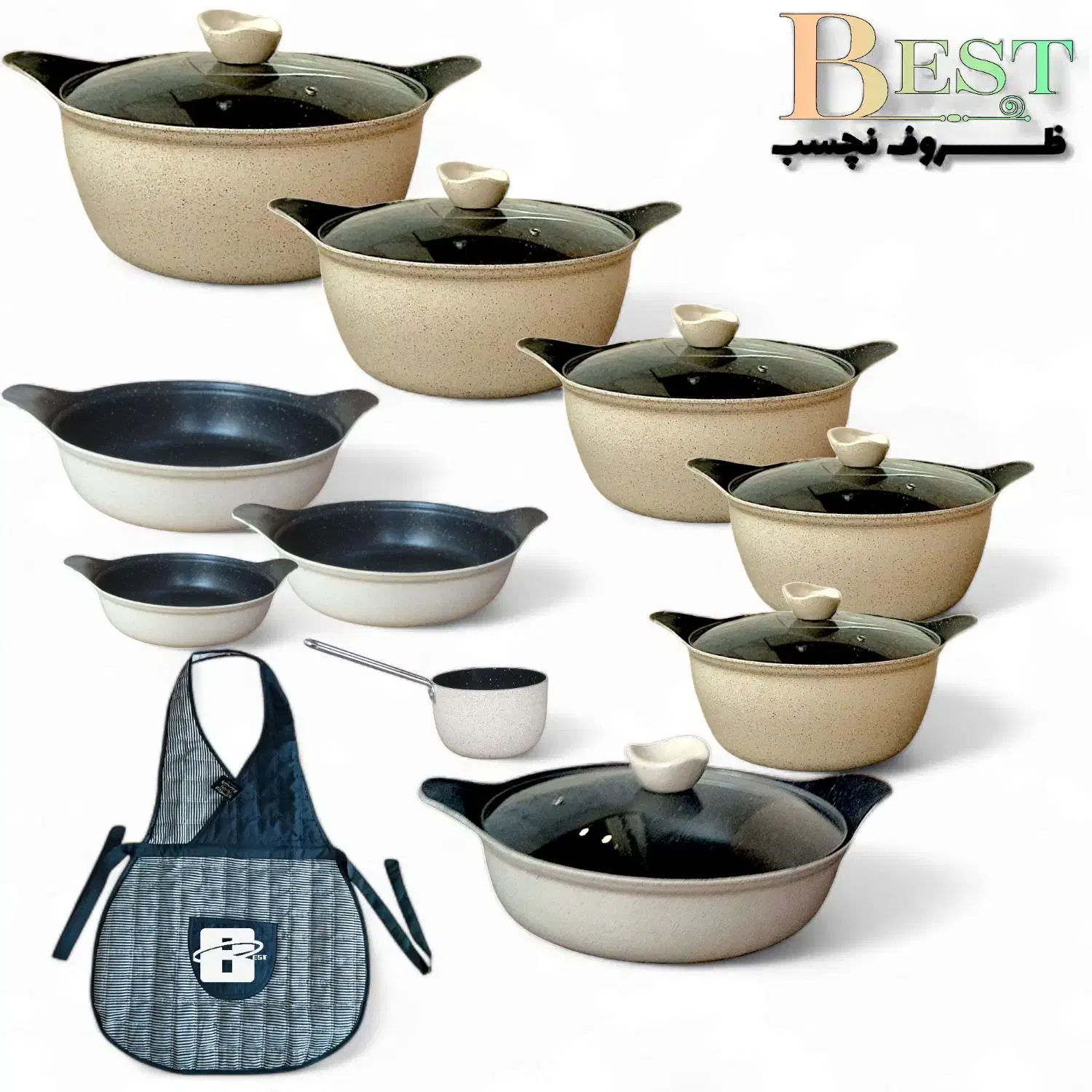 سرویس قابلمه بست تفلون|ظروف پخت‌وپز|پاکدشت, پاکدشت (مامازند)|دیوار