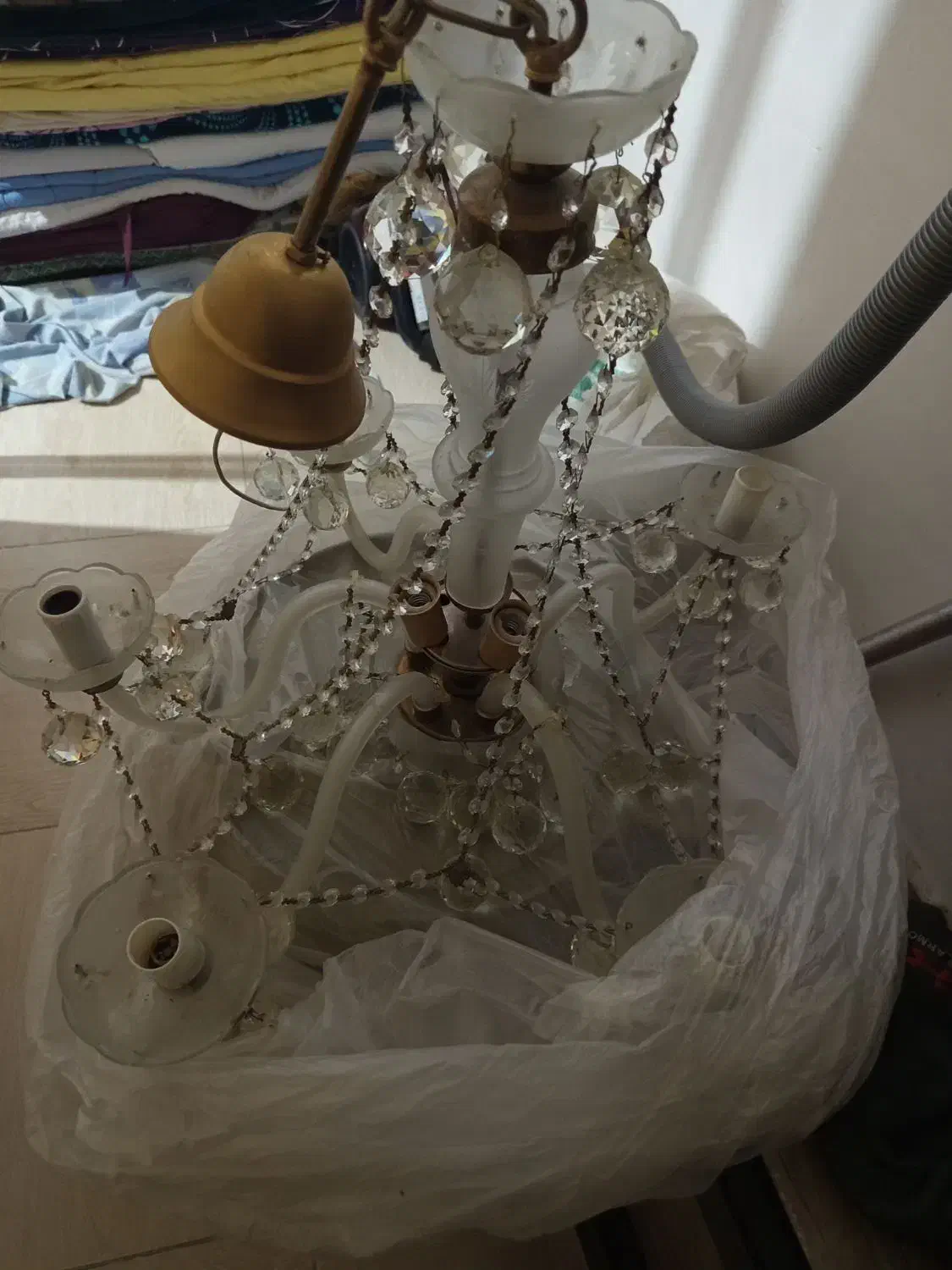 لوستر پنج شاخه|لوستر و چراغ آویز|پیشوا, |دیوار