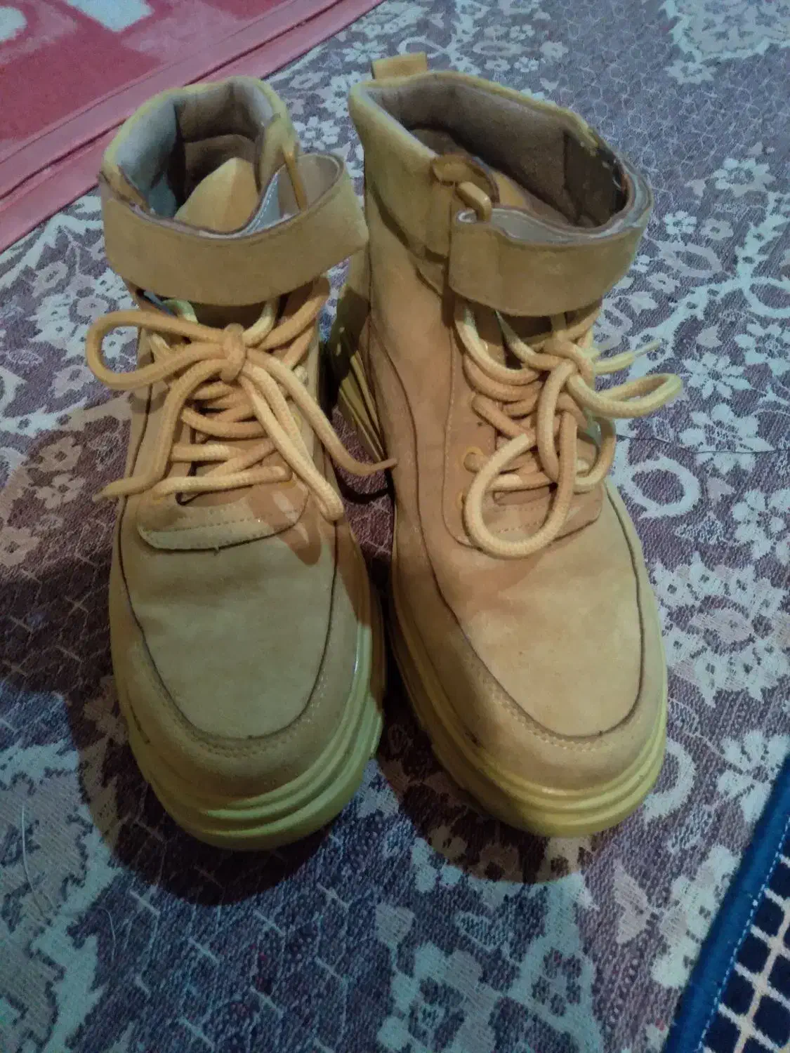 کفش کتان نیم بوت|کیف، کفش، کمربند|بناب, |دیوار