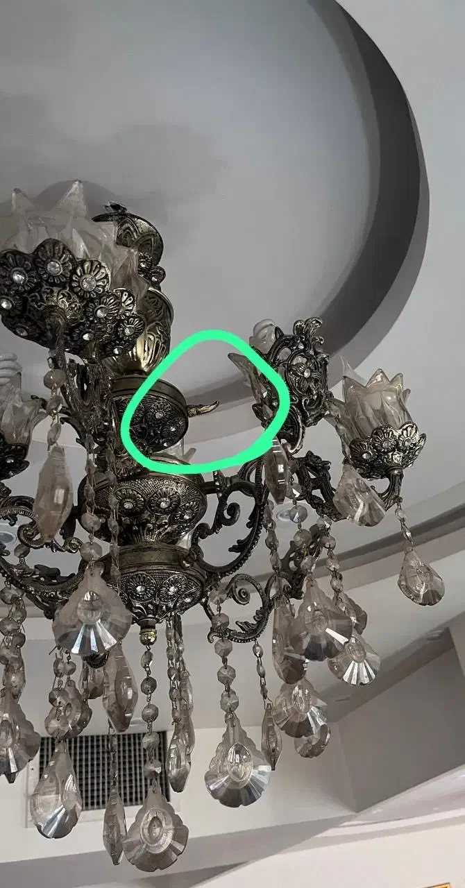 لوستر طرح برنز|لوستر و چراغ آویز|پردیس, فاز ۲|دیوار