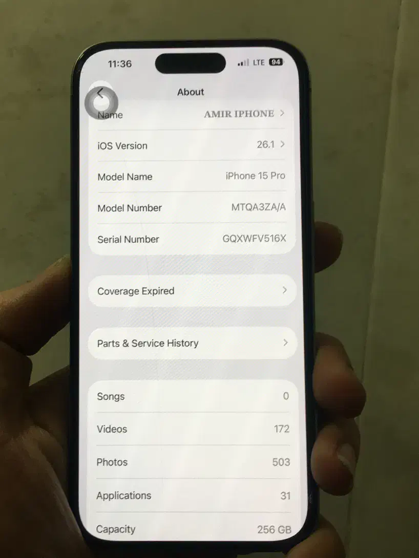iPhone 15 Pro 256G|موبایل|کرج, گوهردشت|دیوار