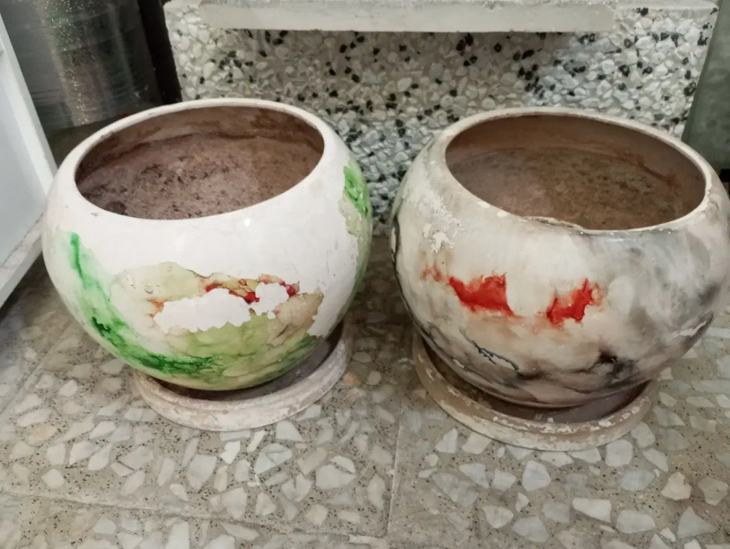 دو عدد گلدان  وزیر گلدان|گل و گیاه طبیعی|تهران, چوب تراش|دیوار