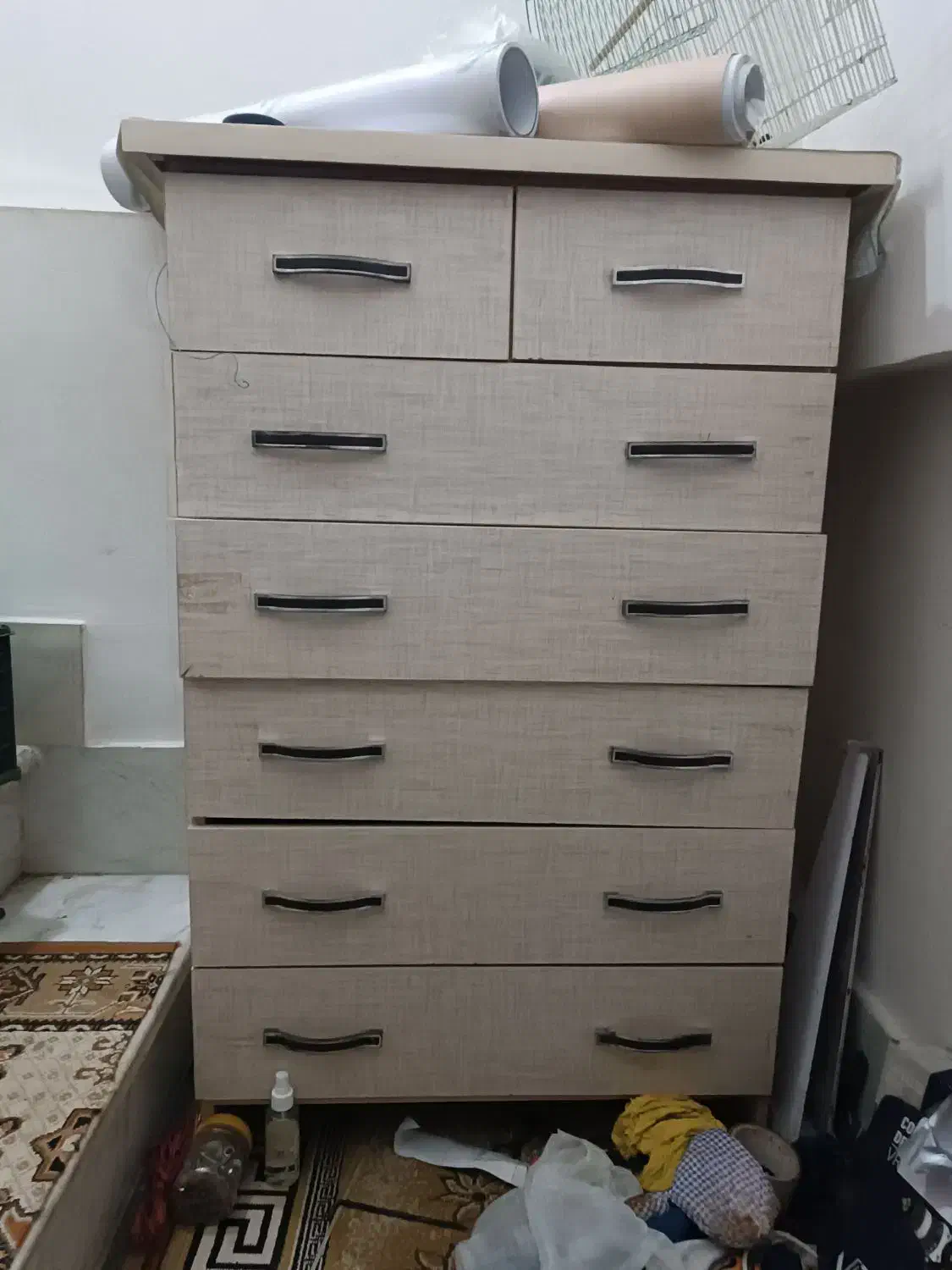 دراور ۵ کشو و دو کشوی کوچک|جاکفشی، کمد، دراور|تولم شهر, |دیوار