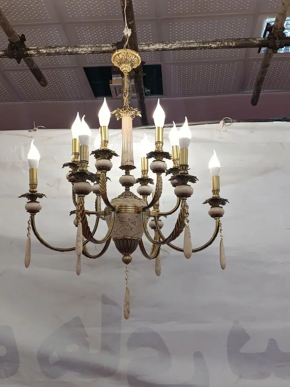 لوستر سنگ مرمر|لوستر و چراغ آویز|فامنین, |دیوار