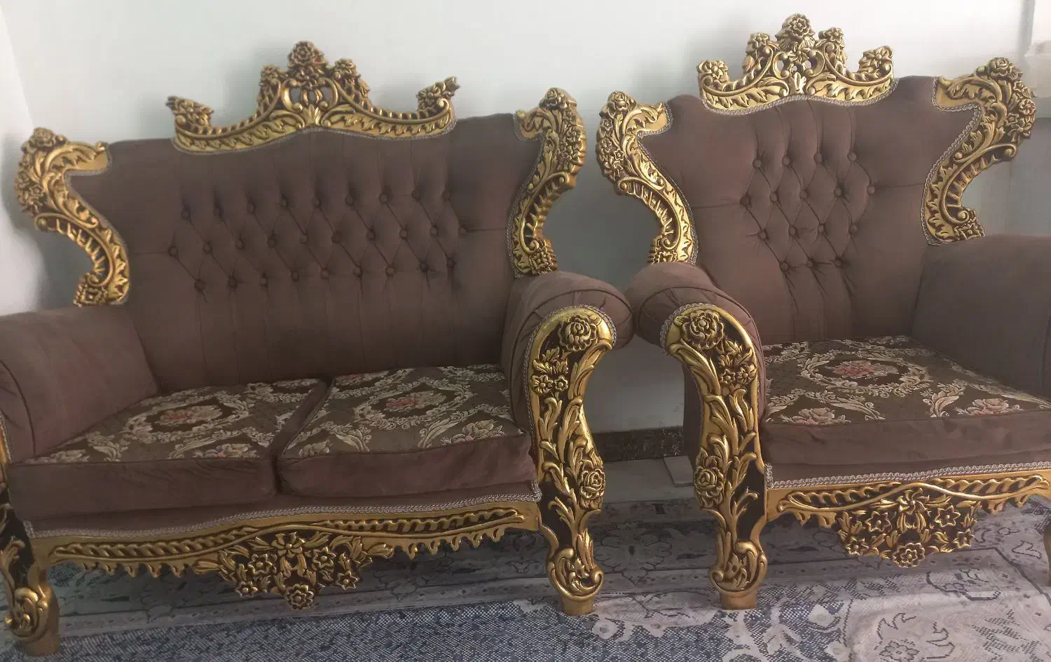 مبل شش نفره در حد نو|مبلمان خانگی و میز عسلی|شهریار, شهریار|دیوار