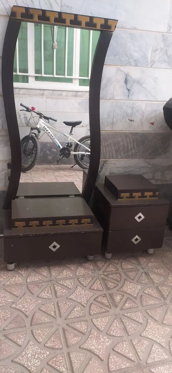 آیینه و کشو|جاکفشی، کمد، دراور|خرمدره, |دیوار