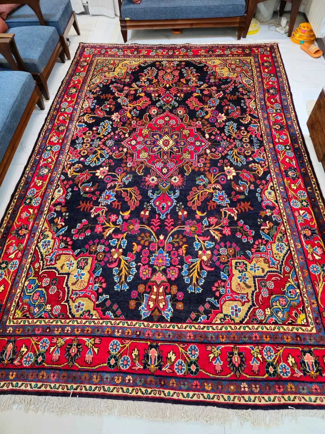 فرش دست بافت 6 متری مهربان همدان|فرش|تهران, بلوار کشاورز|دیوار