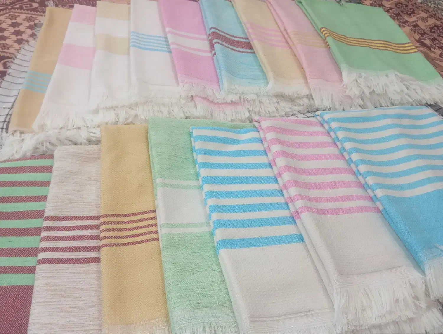 حوله دست بافت سنتی|سفره، حوله، دستمال آشپزخانه|بیرجند, |دیوار