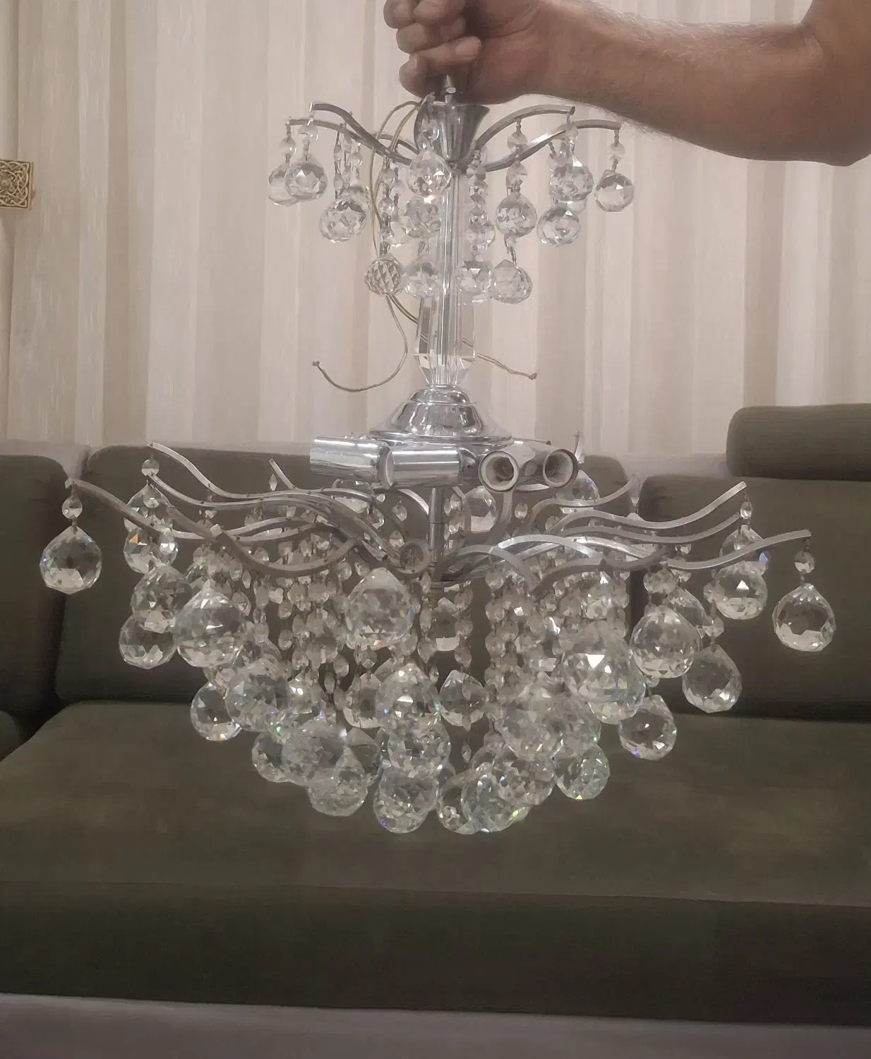 لوستر|لوستر و چراغ آویز|اصفهان, برازنده|دیوار