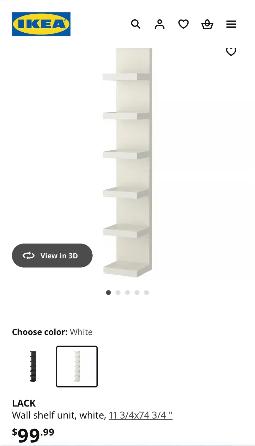 شلف دیواری ایکیا IKEA|کتابخانه، شلف، قفسه‌های دیواری|تهران, دروس|دیوار