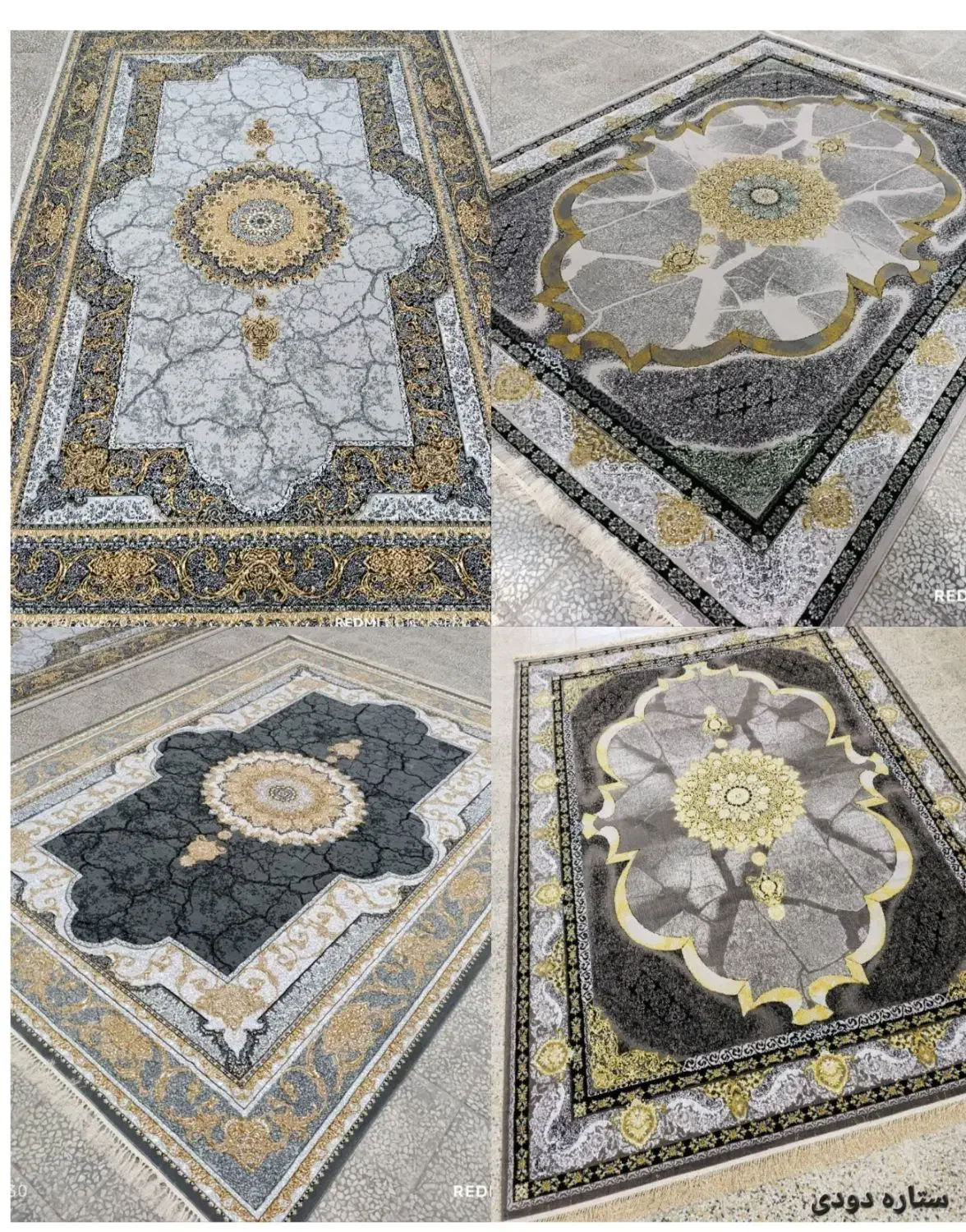 فرش ۲در۳ زر سفید|فرش|سلماس, |دیوار