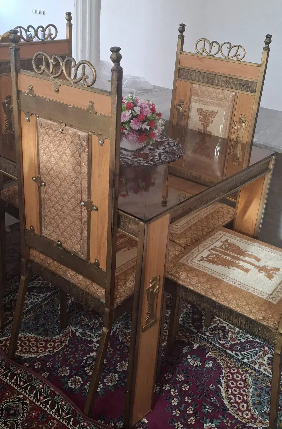 میز غذاخوری|میز و صندلی غذاخوری|خلخال, |دیوار