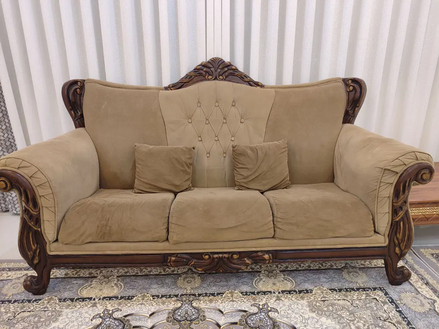 مبل هفت نفره سلطنتی|مبلمان خانگی و میز عسلی|پاکدشت, پاکدشت (مامازند)|دیوار