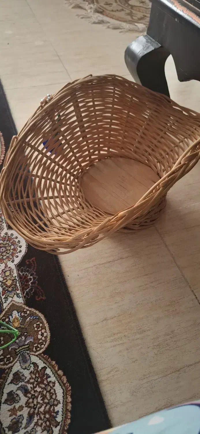 سبد حصیری|صنایع دستی و سایر لوازم تزئینی|ساوه, |دیوار