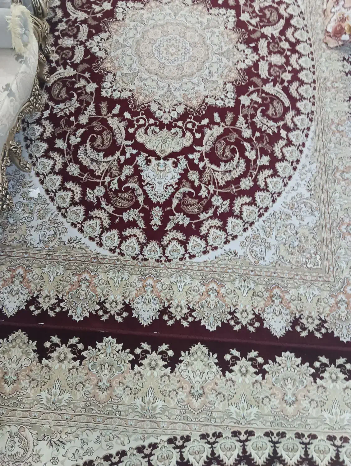 فرش کرم زرشکی ۷۰۰ شانه|فرش|تهران, صاحب الزمان|دیوار