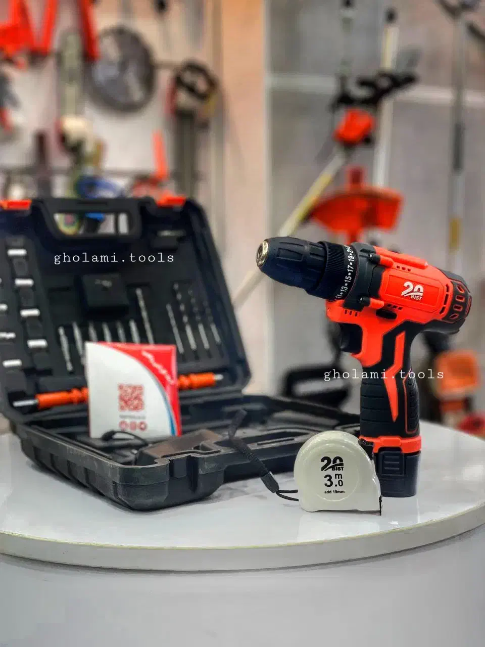 دریل موتور شارژی بیست تک  ۲ باطری اینورتر برق مدون|ابزارآلات|رشت, بلوار گیلان|دیوار