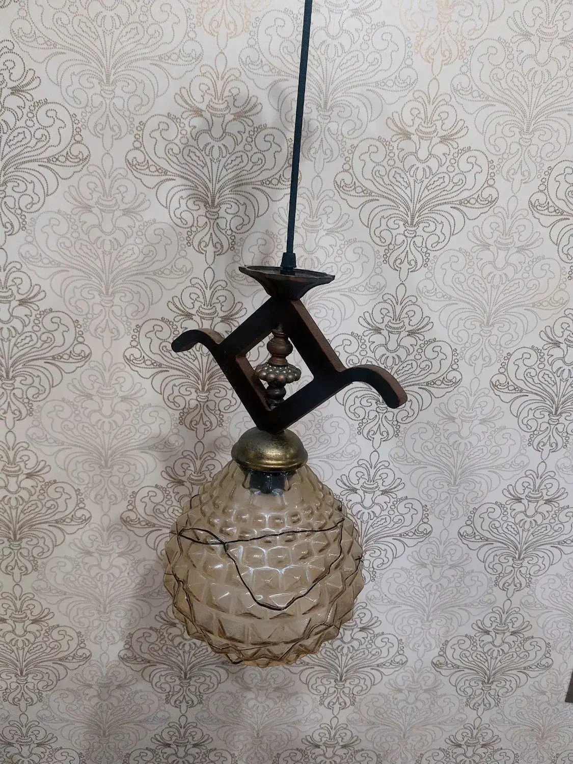 لوستر پذیرایی کریستالی ۵شاخه|لوستر و چراغ آویز|رشت, گلسار|دیوار
