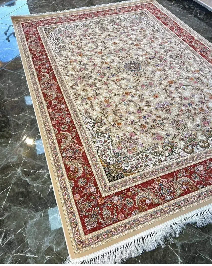 فرش 700شانه/500شانه رنگ بنفش و سورمه ای|فرش|شیراز, لاله|دیوار