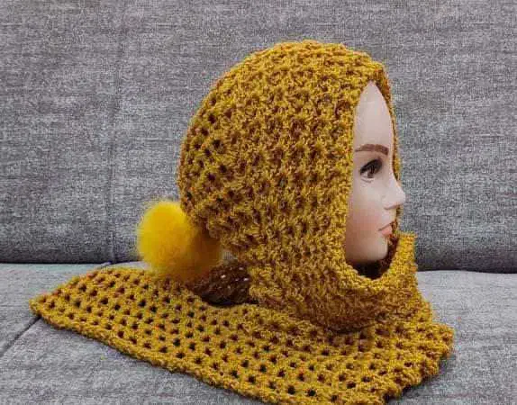 ست شال وکلاه بافتنی برای زمستان|لباس|مراغه, |دیوار