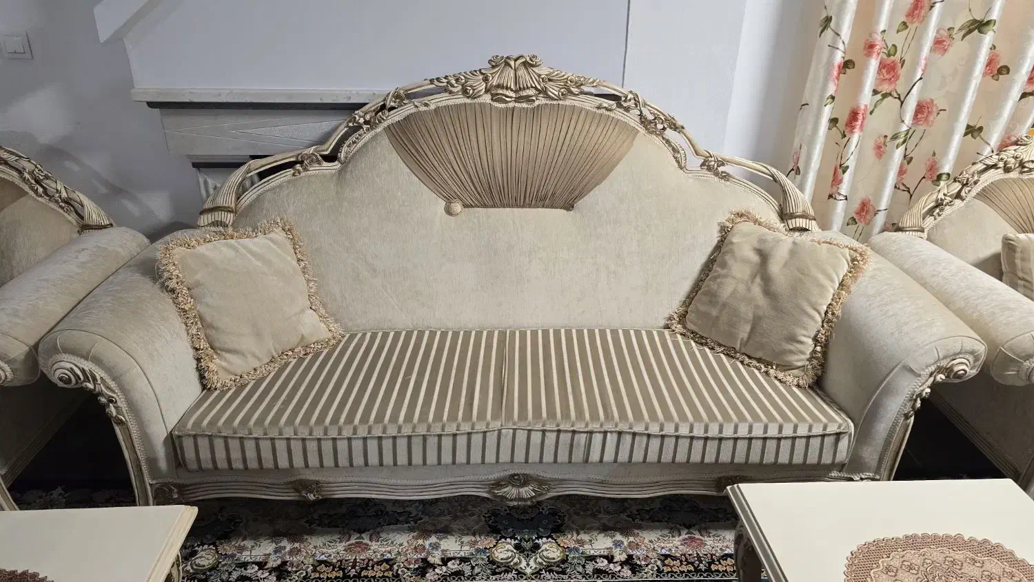 مبلمان ۷ نفره با میز ناهارخوری|مبلمان خانگی و میز عسلی|نشتارود, |دیوار