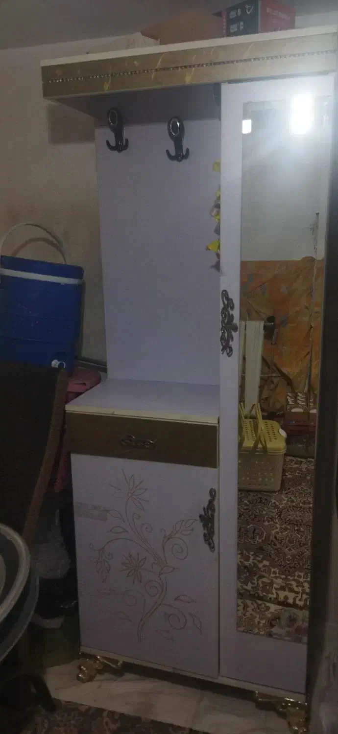 جا کفشی و دراور آینه دار|جاکفشی، کمد، دراور|میاندوآب, |دیوار