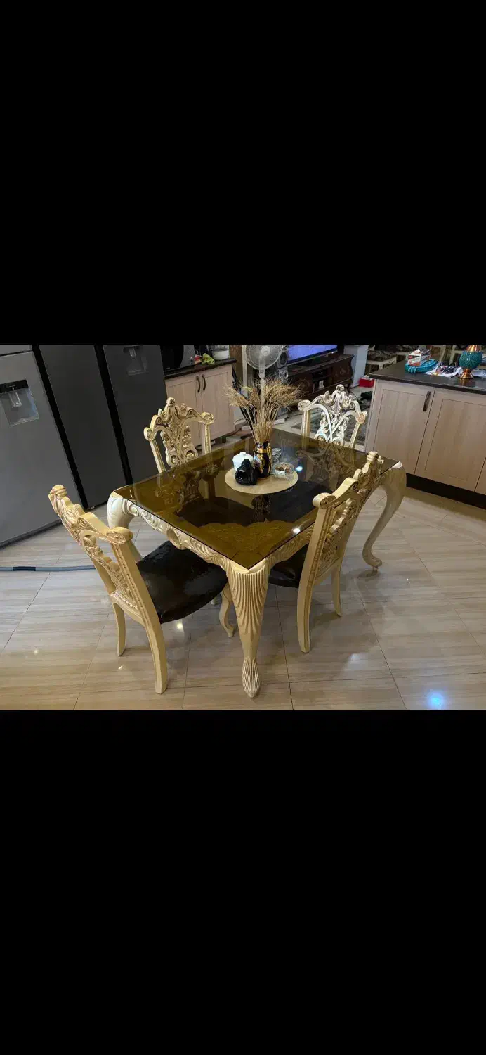 میز غذاخوری چهار نفره|میز و صندلی غذاخوری|تهران, سازمان آب|دیوار