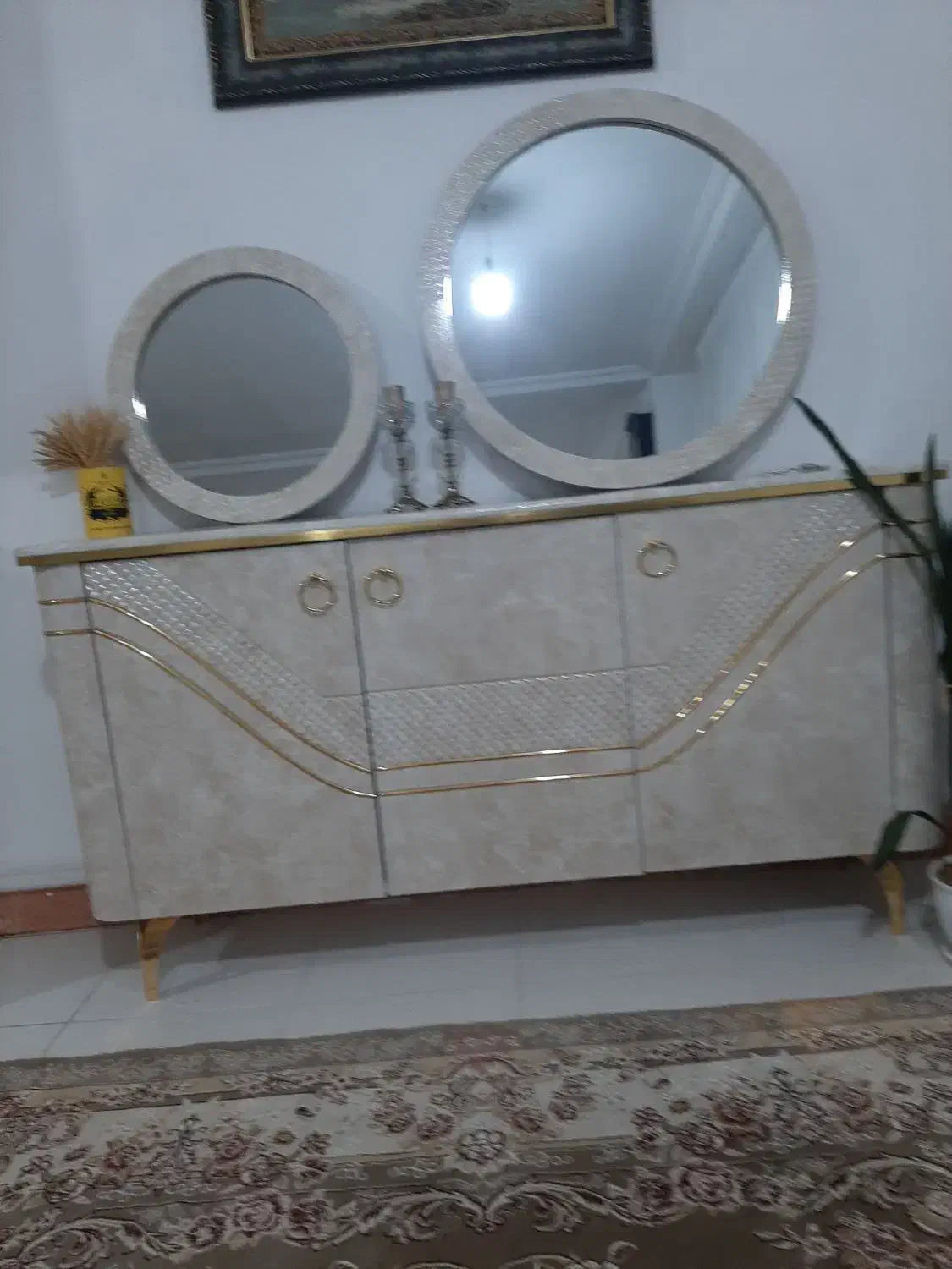 اینه وکنسول|بوفه، ویترین، کنسول|هشتگرد, شهرک بعثت|دیوار