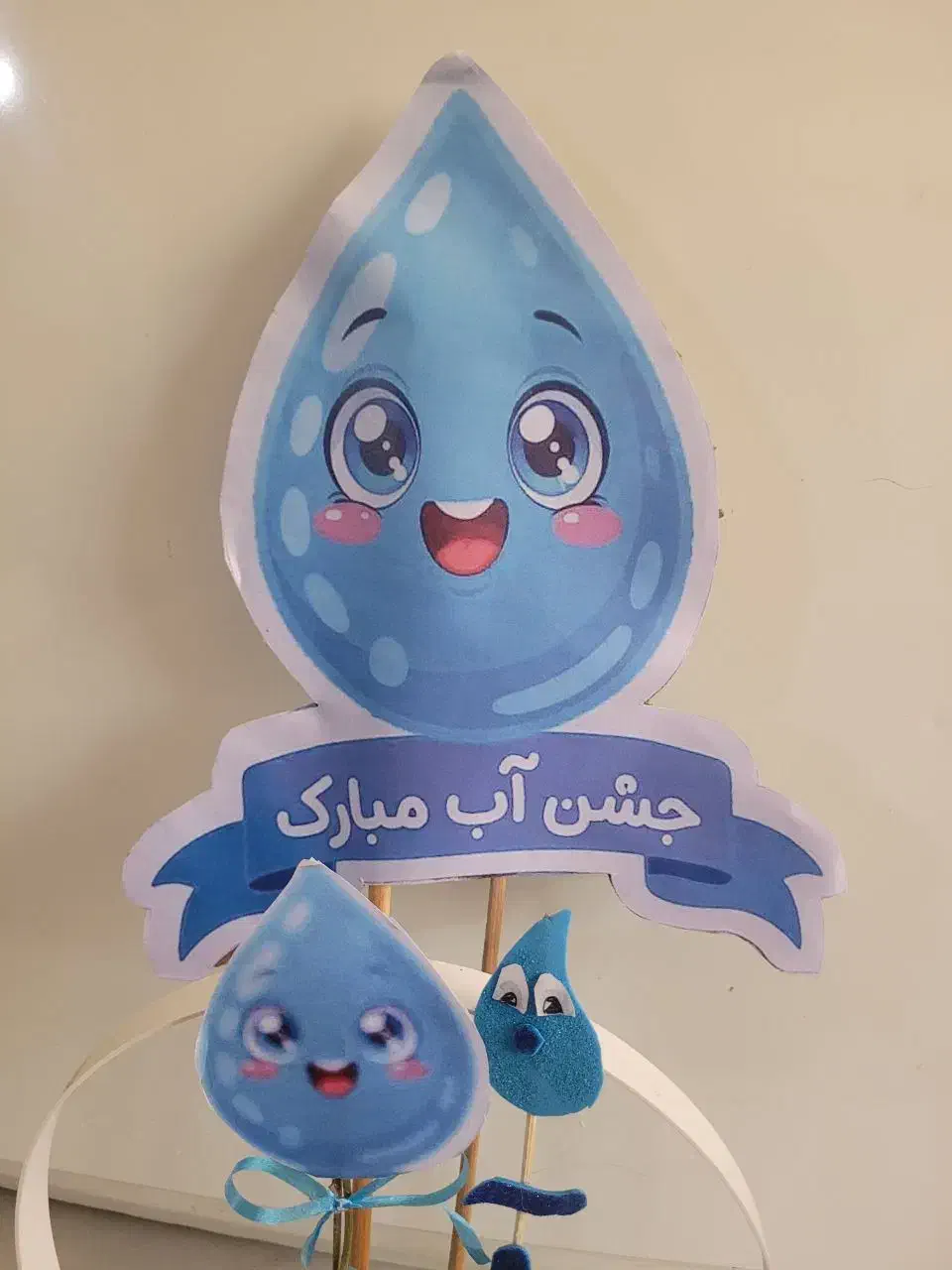 حدود ۲۰ بادکنک هست اش با رنگ بندی سفید ابی است به|صنایع دستی و سایر لوازم تزئینی|شاندیز, |دیوار