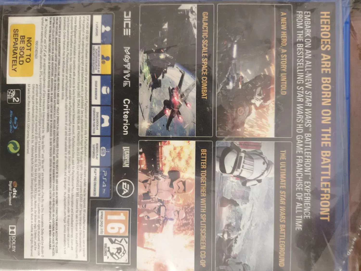 دیسک بازی کمیابstar warsbattlfront2ps4ps5استاروارز|کنسول، بازی ویدئویی و آنلاین|شیراز, لاله|دیوار