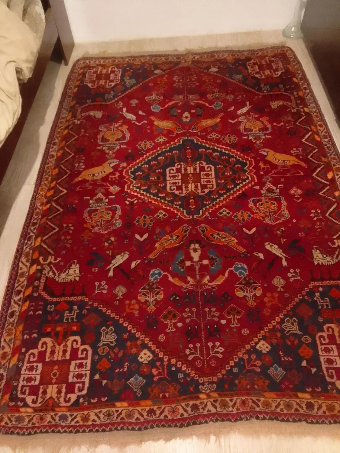 قالیچه پشمی دستباف|فرش|گرگان, |دیوار