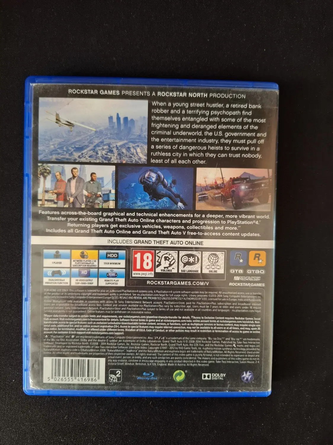 cd gta v ps4 & ps5|کنسول، بازی ویدئویی و آنلاین|تهران, جنت‌آباد جنوبی|دیوار