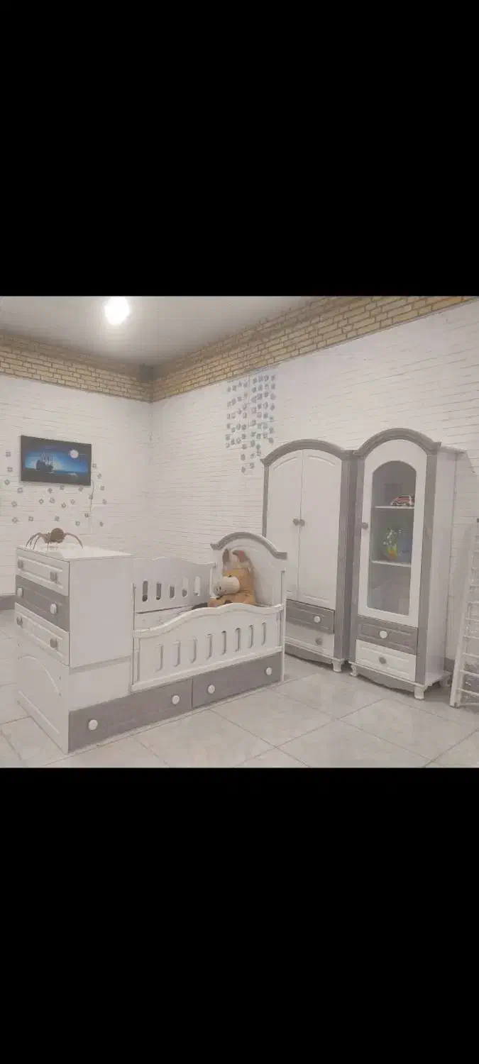 سرویس سیمونی کودک|تخت و سرویس خواب|شیراز, سلطان آباد|دیوار