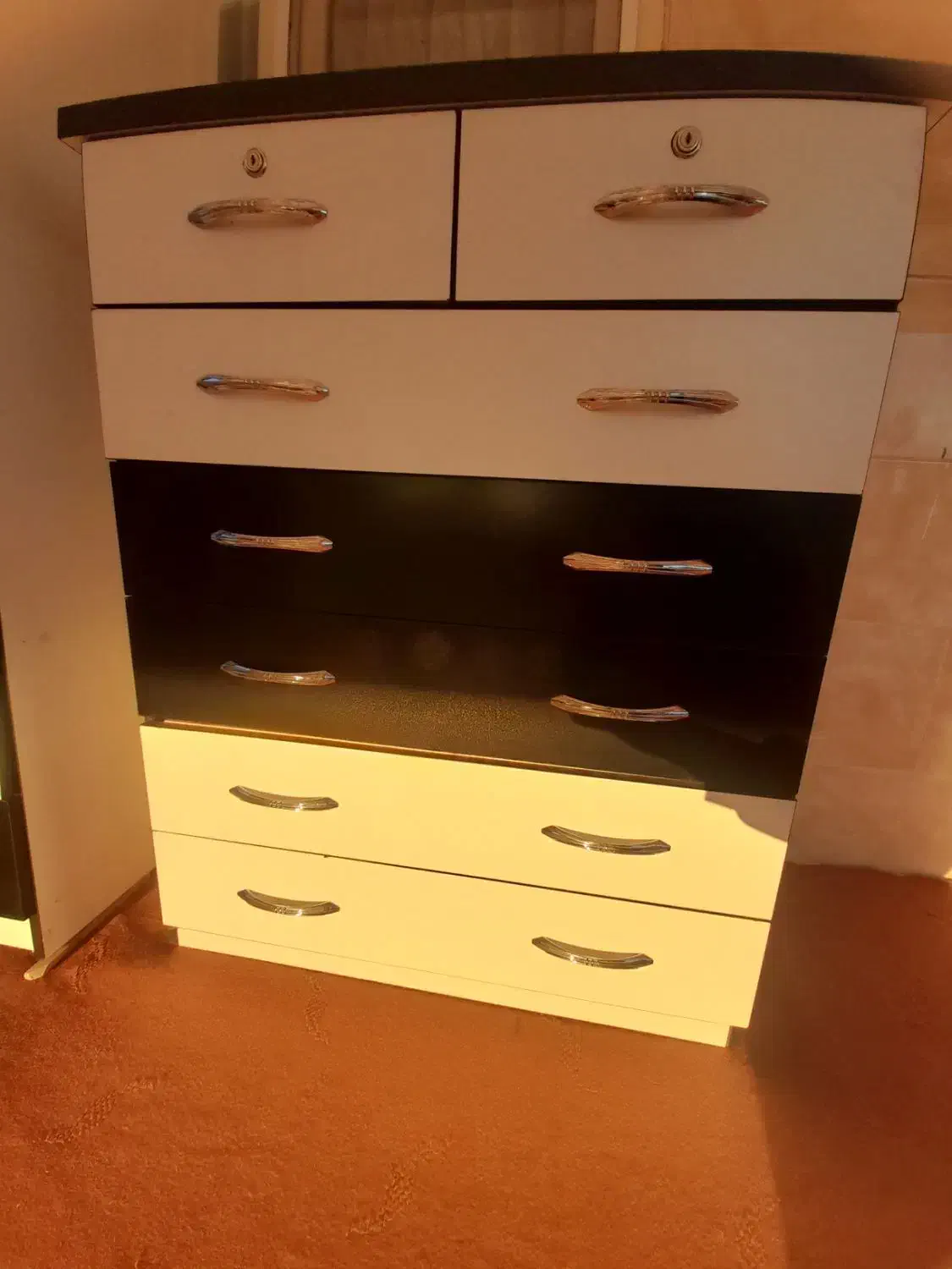 دراور سالم سفید مشکی|جاکفشی، کمد، دراور|محمدیه-قزوین, |دیوار