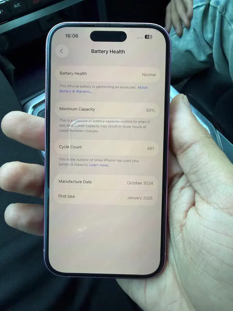 ایفون ۱۶ نرمال رجیستر ۲۵۶ درحد نو|موبایل|شیراز, حافظیه|دیوار